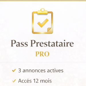 'Pass Prestataire – Pro (3 annonces)